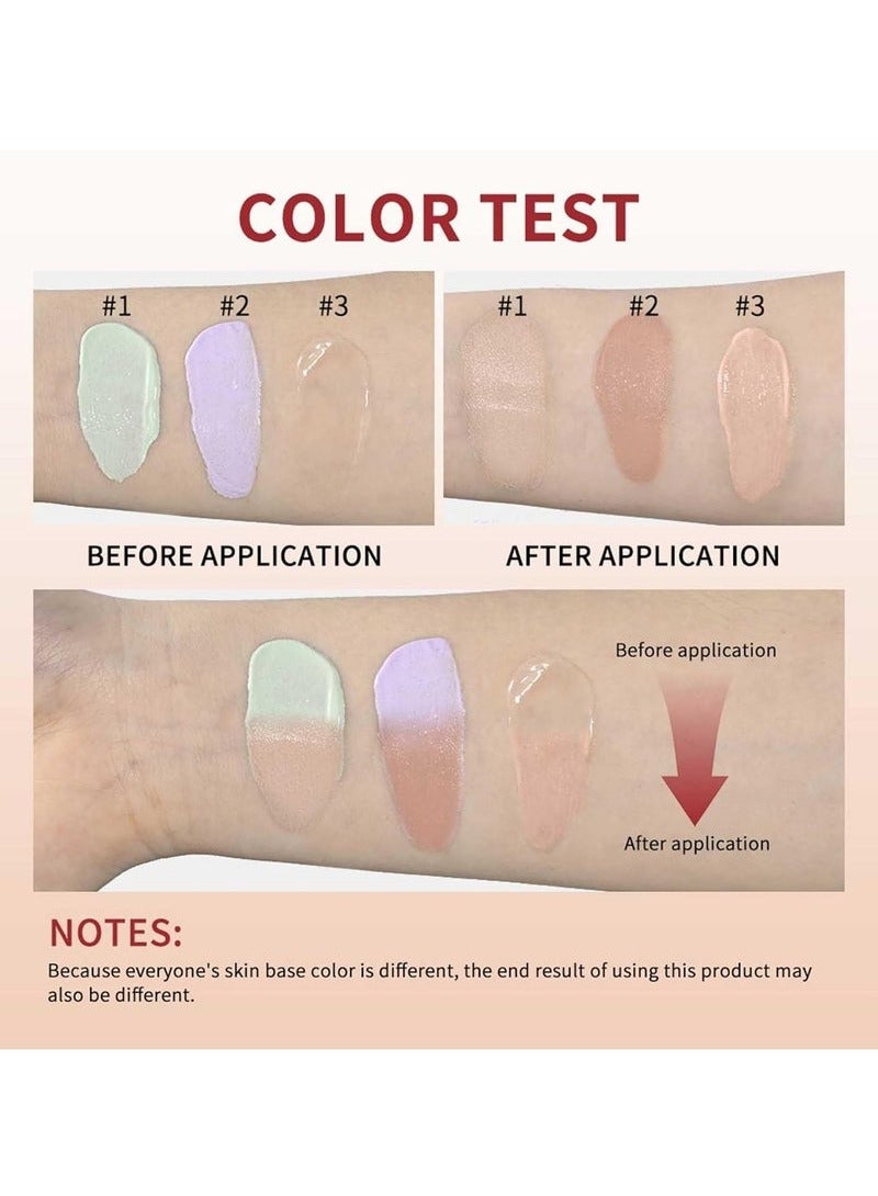 lakerain Color Correcting CC Cream, Women's CC Red Correct with Centella, Boost Radiance, Refine Skin Texture, Plump, Softer & Hydrated Skin, Multi-Purpose Skin Tone Adjusting CC Cream Full Coverage(Blue) - Image 3