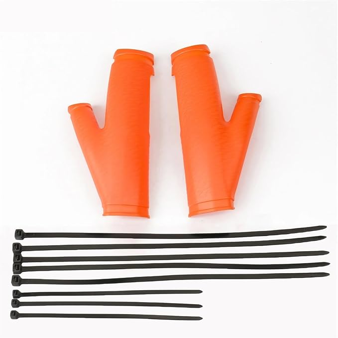 Motorcycle Frame Cover Body Guard Protector Orange Extension Compatible with SX SXF XC XCF EXC EXCF 125 to 500 2019 2023 - Image 1