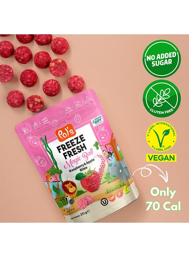 Pol's Freeze Dried Magic Ball Raspberry & Apple Bites - Image 2