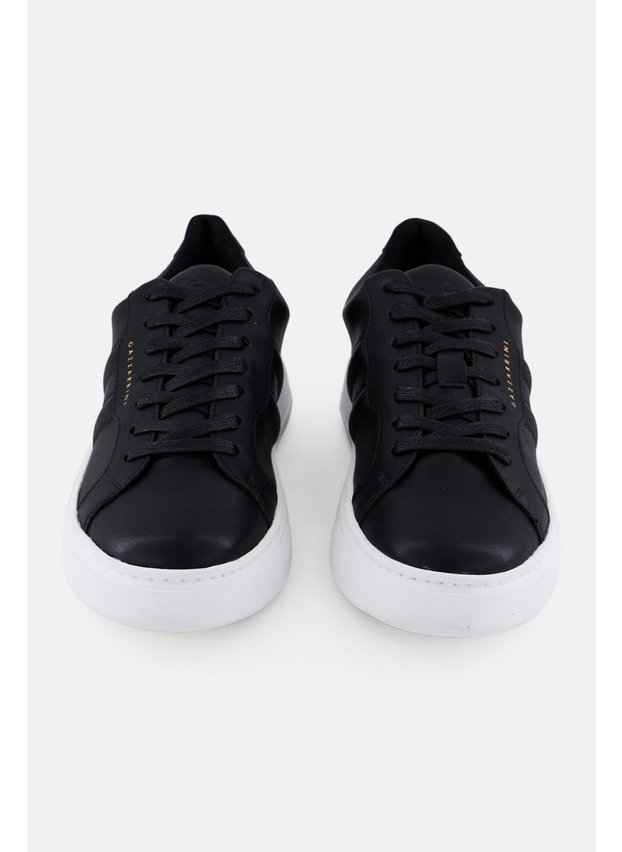 Gazzarrini Men Lace Up Causal Sneakers, Black  - Image 4