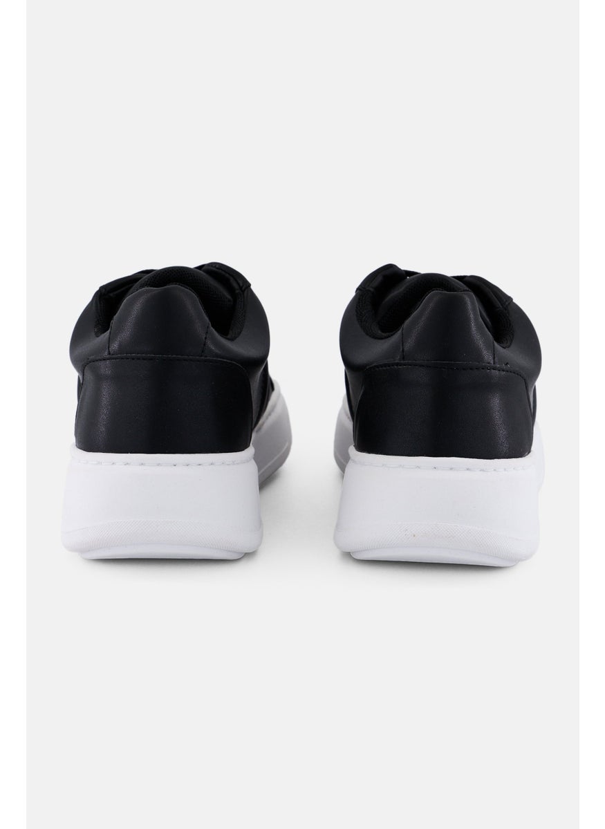 Gazzarrini Men Lace Up Causal Sneakers, Black  - Image 2
