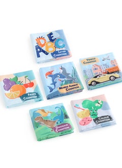Generic Direct Hot Sale Baby Cloth Book Marine Animal Tear-proof Baby Cloth Book Early Education Toys-Color:4-Page 8-side Cloth Book Traffic 15.2g  - Image 4