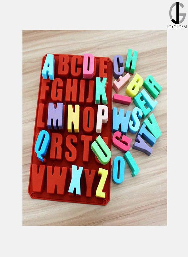 JoyGlobal Silicone Big A-Z Alphabets Chocolate Fondant Clay Marzipan Cake Decoration Mould (SOAP Weight Approx 30 Grams) - Image 3