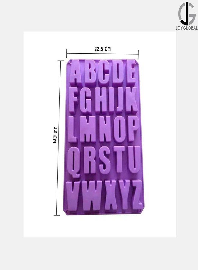 JoyGlobal Silicone Big A-Z Alphabets Chocolate Fondant Clay Marzipan Cake Decoration Mould (SOAP Weight Approx 30 Grams) - Image 5