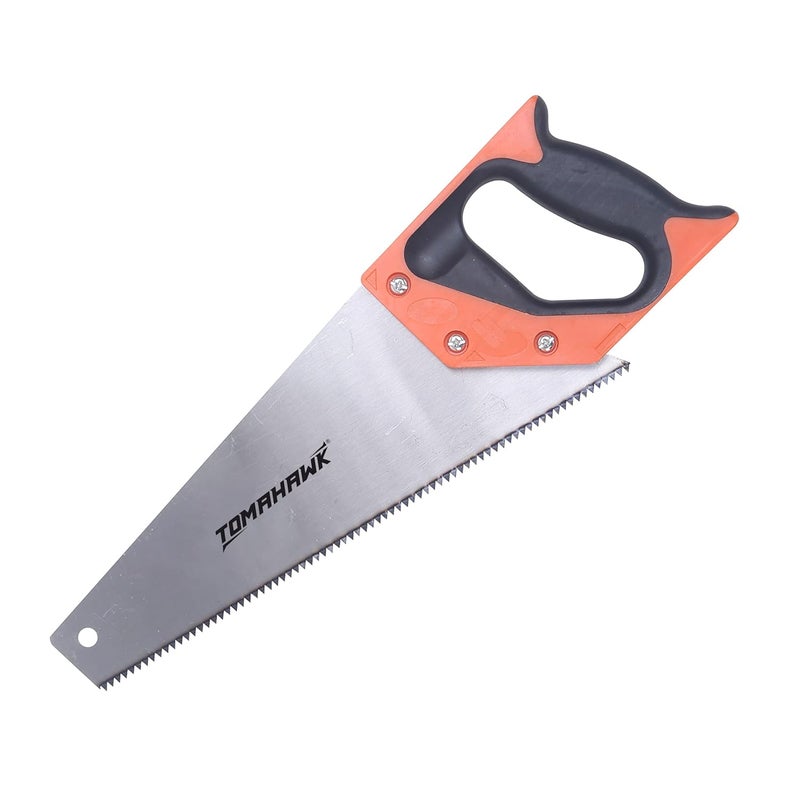 Tomahawk منشار يدوي ثقيل | شفرة حادة بطول 12 بوصة لقطع دقيق | مقبض مريح | مثالي للأعمال الخشبية، مشاريع DIY، والبناء | أداة منشار يدوي متينة وفعالة - Image 1