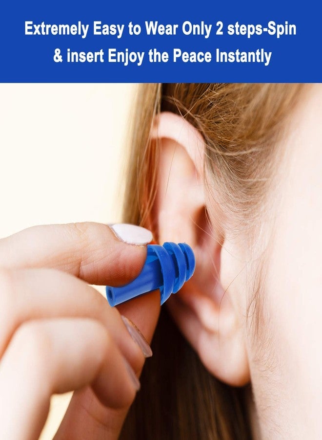 Becheln Reusable Silicone Earplugs for Sleeping - 3 Pairs Waterproof Hypoallergenic Noise Reduction Ear Plugs for Swimming, Concerts, Snoring with Storage Bag - Image 5