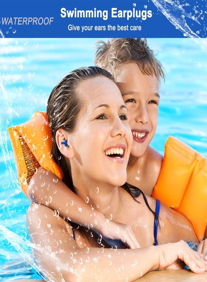 Becheln Reusable Silicone Earplugs for Sleeping - 3 Pairs Waterproof Hypoallergenic Noise Reduction Ear Plugs for Swimming, Concerts, Snoring with Storage Bag - Image 4