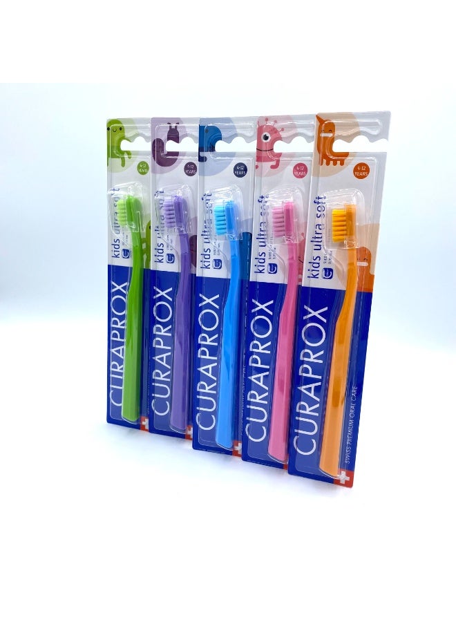 Curaprox Kids Toothbrush – Ultra-Soft Bristles for Gentle Cleaning Multicolor - Image 2
