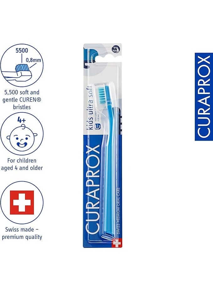 Curaprox Kids Toothbrush – Ultra-Soft Bristles for Gentle Cleaning Multicolor - Image 3