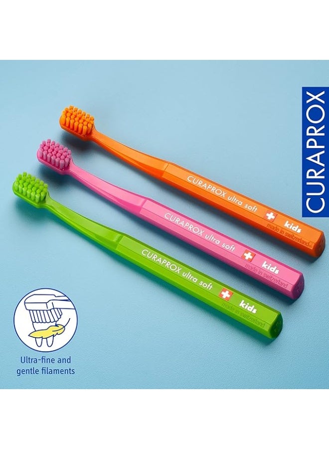 Curaprox Kids Toothbrush – Ultra-Soft Bristles for Gentle Cleaning Multicolor - Image 5