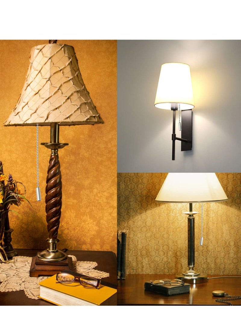 Ceiling Fan and Light Pull Chains with Adjustable Beads - Set of 4 Elegant Pull Cord Handles for Toilet, Bathroom, and Ceiling Lights - Easy Installation and Extension, DIY Dog Tag Chains - Image 3