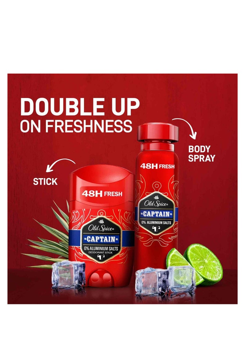 Old Spice Pack Of 2 Old Spice stick deodorant 50 ml Captain  - Image 4