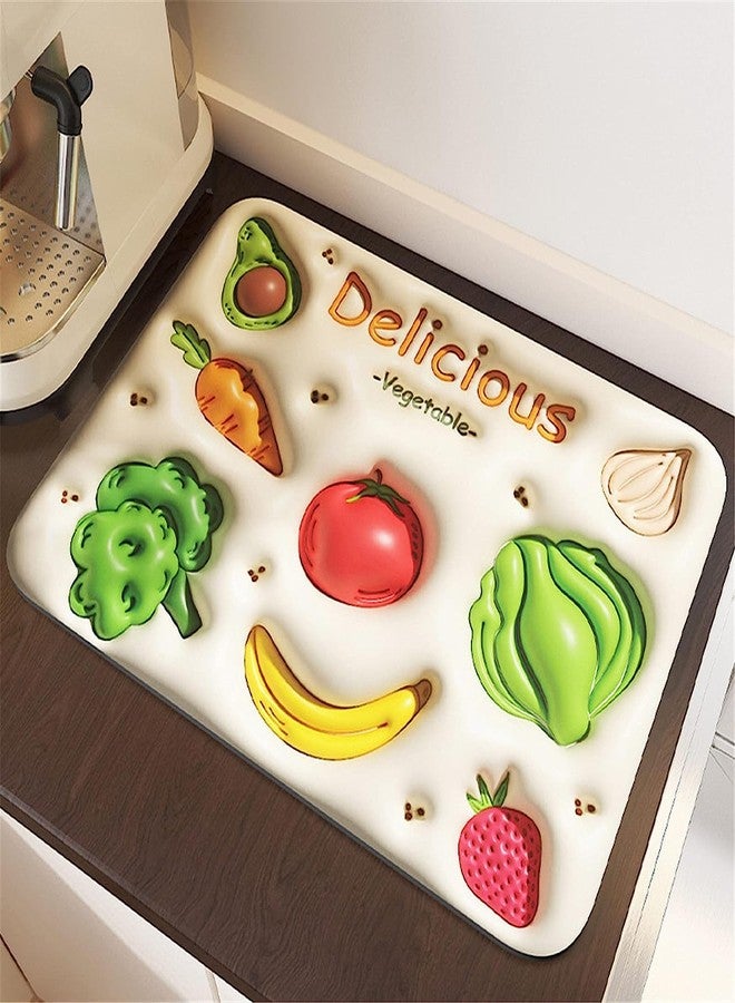 Deoxys Draining Mat, Soft Absorbent Quick-Drying Dish Drying Mat for Kitchen Drainers for Kitchen Utensils Kitchen Sink Countertop (30*40 CM) - Image 1