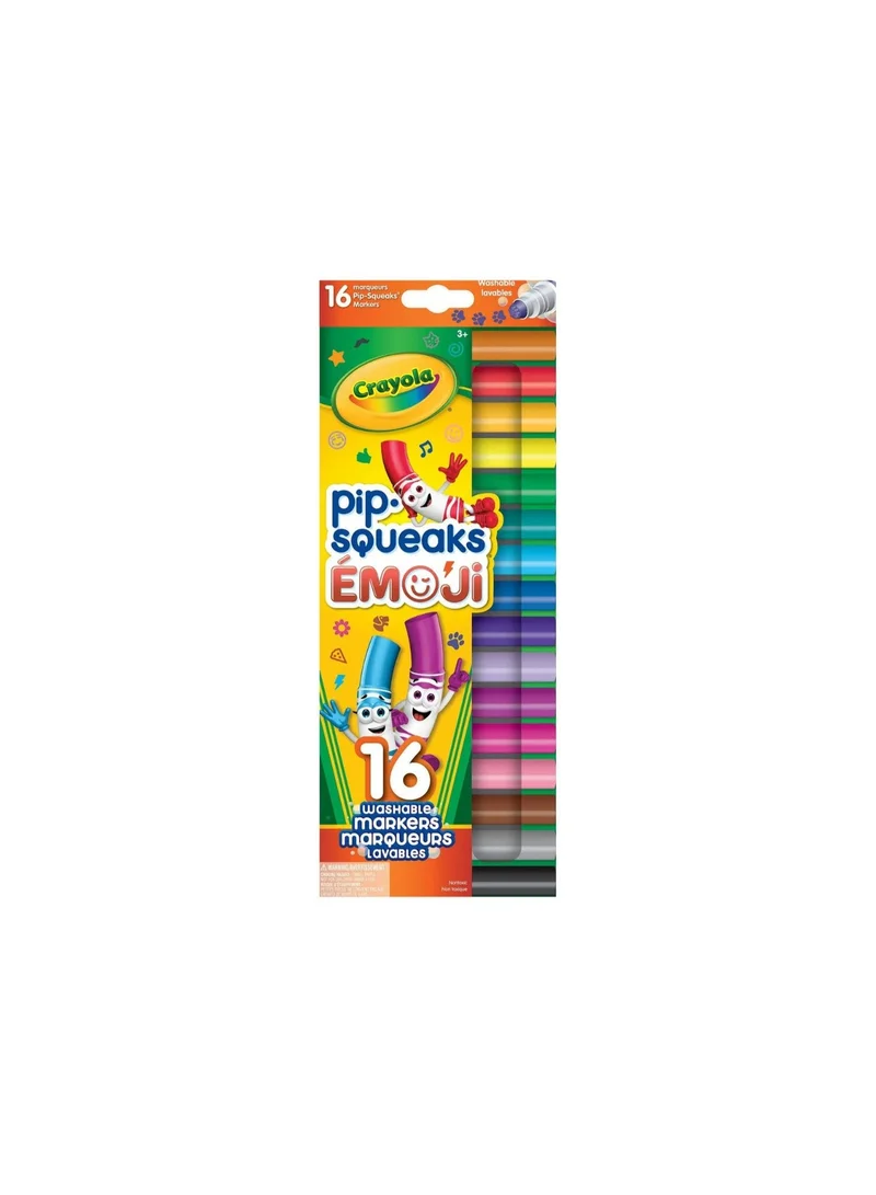 كرايولا Crayola - Mini Stamper Markers, 16 Count| Perfect for art projects, classroom activities | Multicolor