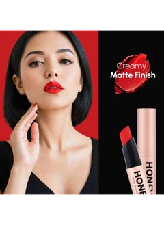 Fashion Colour Supreme Lasting Honey Lip Non-Transfer Lipstick 2.6g 18 Creamy Shades 317-Deep Jujupe  - Image 2