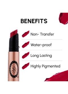 Fashion Colour Supreme Lasting Honey Lip Non-Transfer Lipstick 2.6g 18 Creamy Shades 317-Deep Jujupe  - Image 4