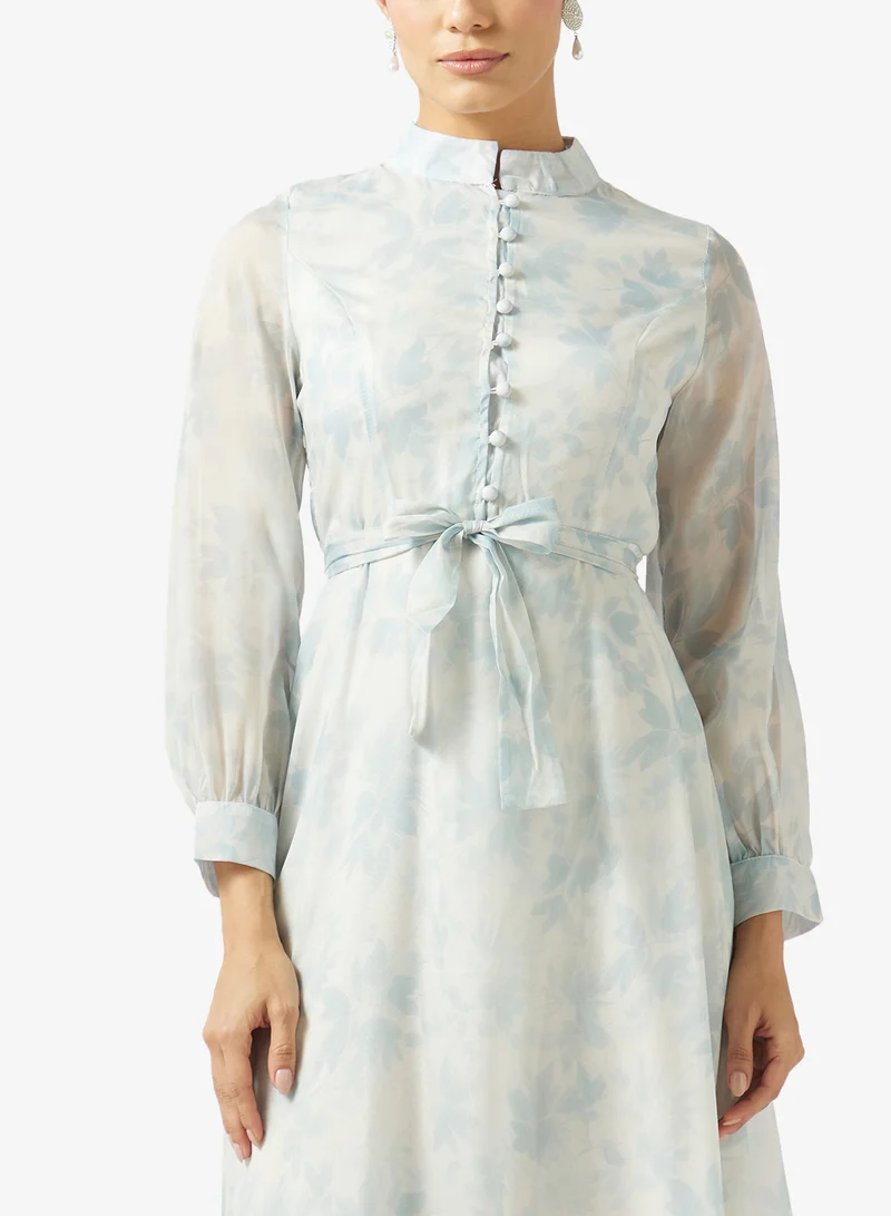 Khizana  Floral Print A-line Dress for Women | Best Price UAE