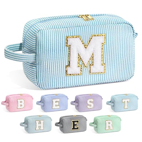 YOOLIFE Teen Girl Gifts - Personalized Birthday Gifts, Monogram Initial Makeup Bag - Image 1
