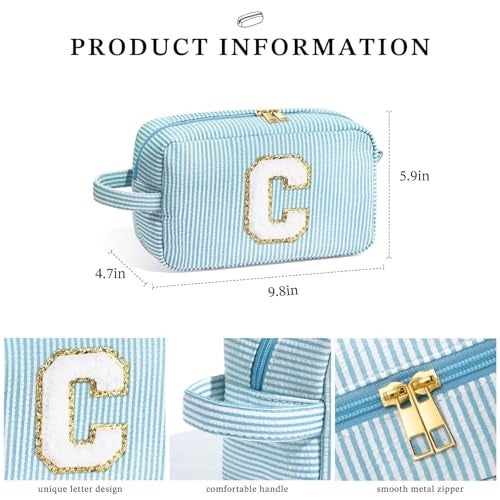 YOOLIFE Teen Girl Gifts - Personalized Birthday Gifts, Monogram Initial Makeup Bag - Image 5