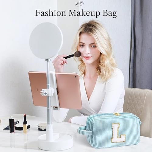 YOOLIFE Teen Girl Gifts - Personalized Birthday Gifts, Monogram Initial Makeup Bag - Image 3