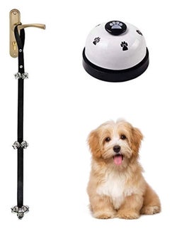 Y&D Dog Door Bell and Press Bell, Adjustable Toilet Training Interaction Cat Nylon Steel Material for Housing Pet Press, Set of 2  - Image 1