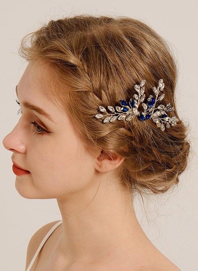 Rumtock Rhinestones Gold Hair Piece for Wedding Brides Handmade Hair Piece for Women Special Occasion Jewelry (Gold) - Image 5