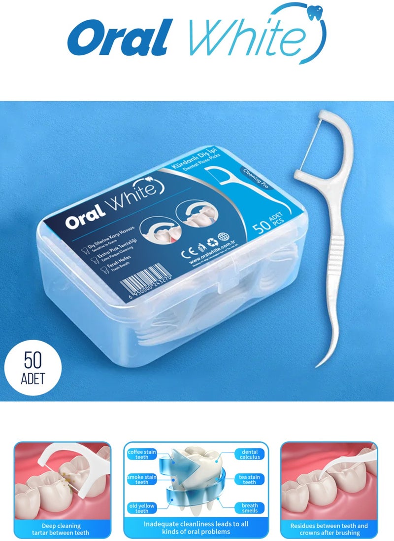 Oral White - Cleaning Pro Dental Floss Plain - Image 1