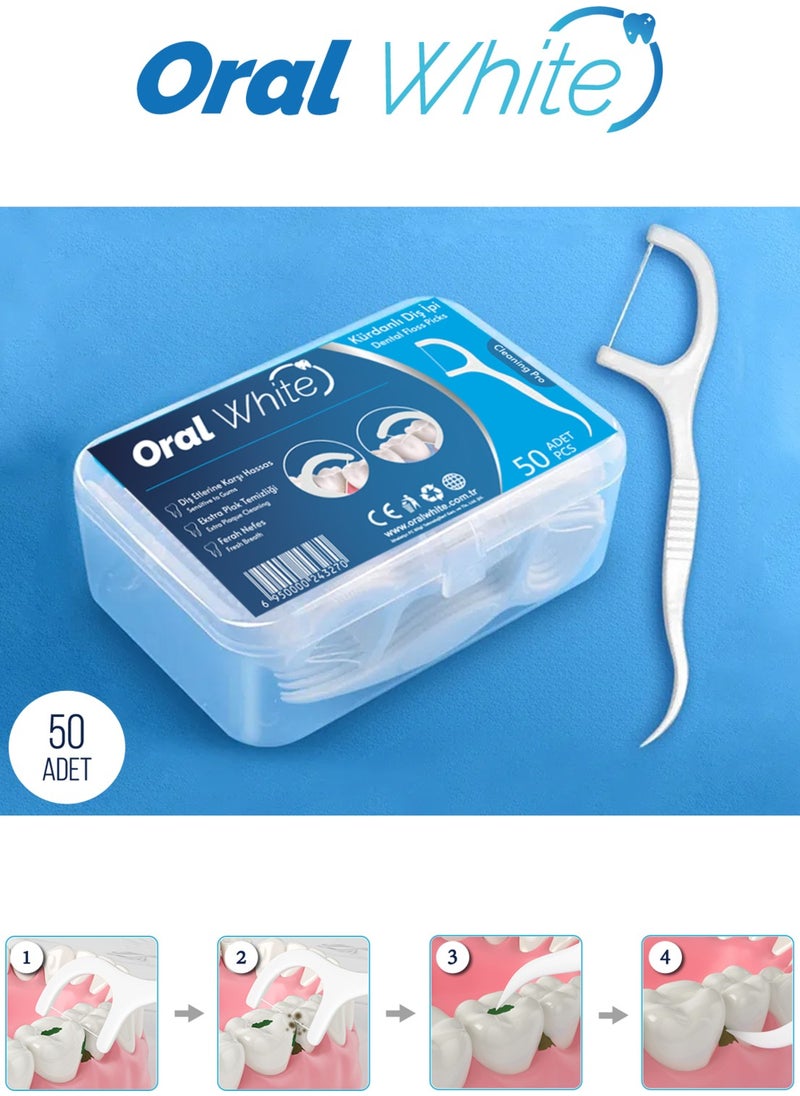 Oral White - Cleaning Pro Dental Floss Plain - Image 1