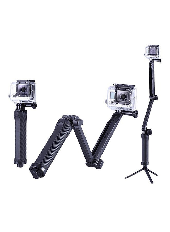 Captaintech 3 Way Stabilizer Grip Monopod Extension Arm With Mini Tripod For GoPro HERO4/HERO3 Black - Image 1