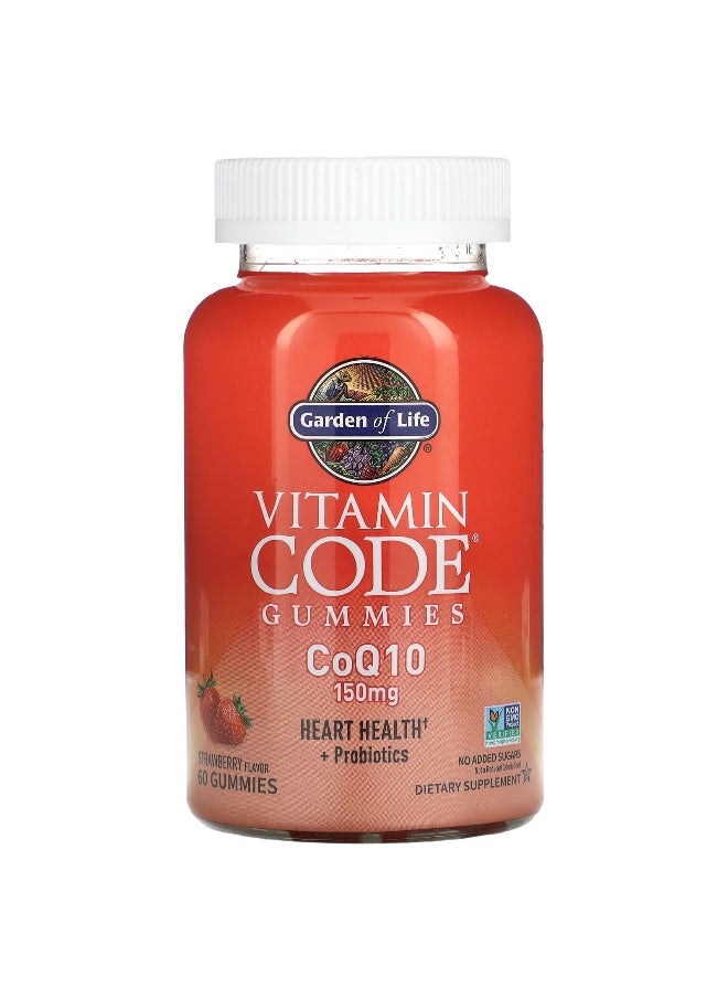Garden of Life Garden of Life, Vitamin Code Gummies, CoQ10, Strawberry, 150 mg, 60 Gummies  - Image 1