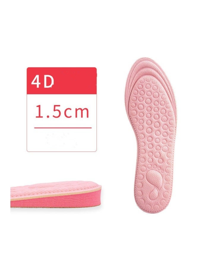 EBMINI New Anti Odor Sweat Absorbing Insole Increased Height Inside 1.5cm 