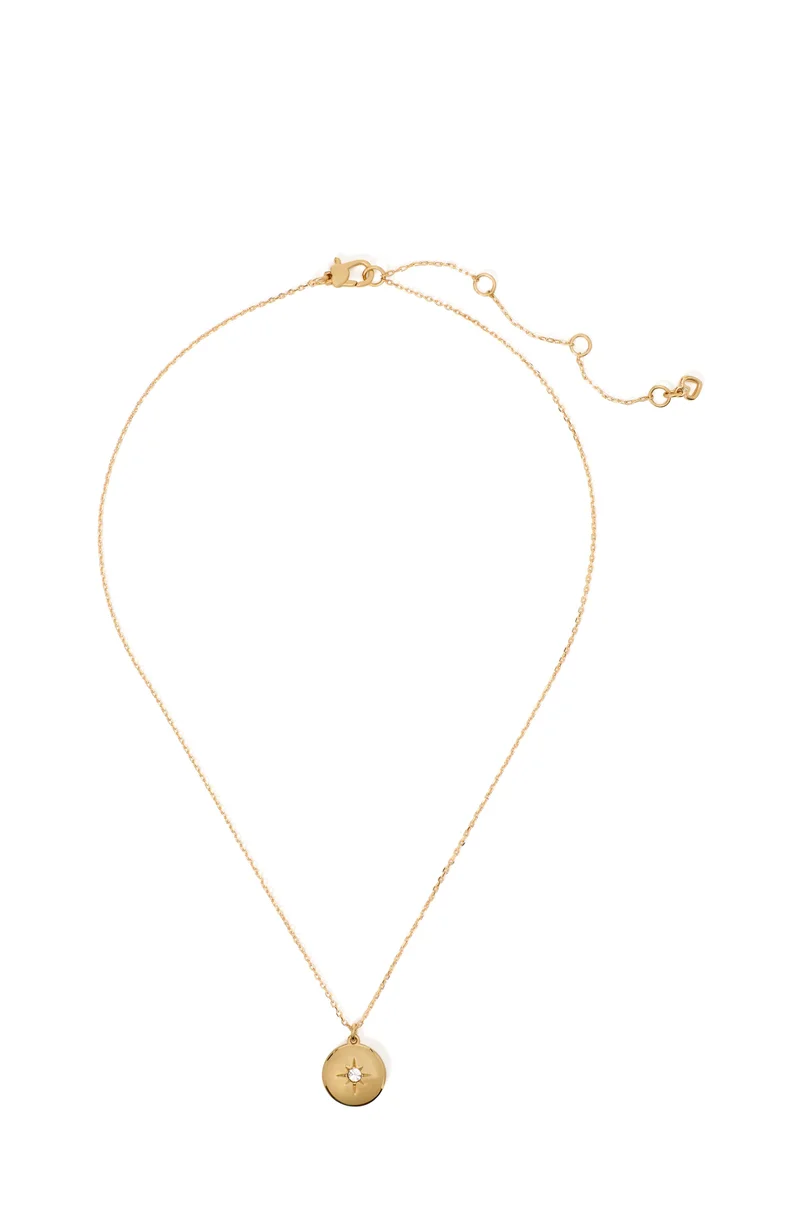 كيت سبيد قلادة Color Spark Collection Clear Inspire Medallion