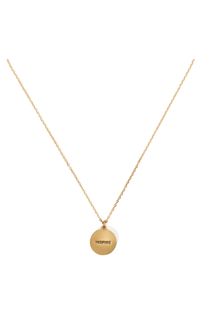 كيت سبيد قلادة Color Spark Collection Clear Inspire Medallion