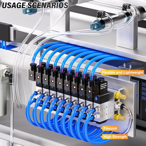 TAILONZ PNEUMATIC Blue 3/8 Inch OD 10 Meters PU Air Tube Pipe Hose Pu Air Hose for Air Line Tubing or Fluid Transfer Tubing - Image 5