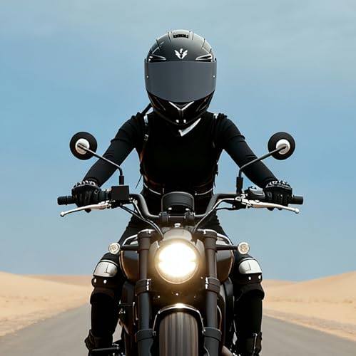 1Storm Motorcycle Full Face Helmet DOT Adults Street Bike Dual Visor Sun Inner Shield with One Extra Clear Shield: Matt Black - Image 2