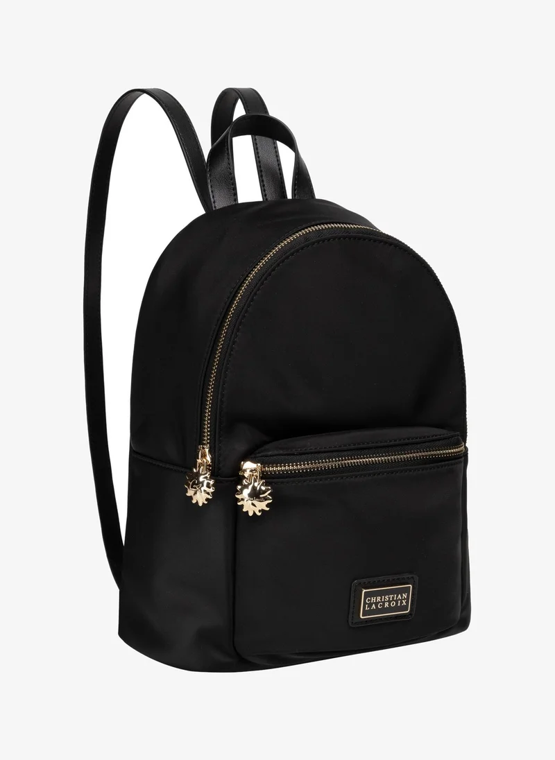 Christian Lacroix Christian Lacroix Women's Solombra Nylon & Leather Daypack - Black