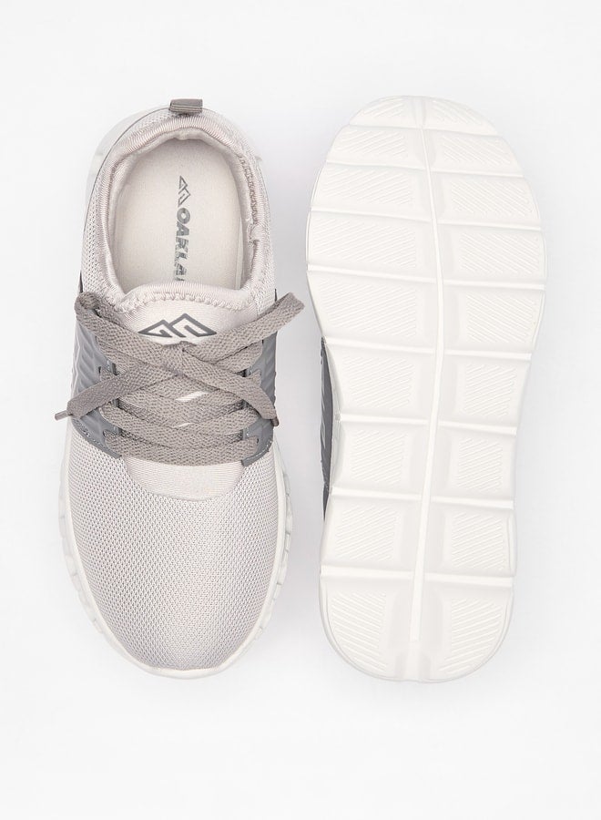 Oaklan by Shoexpress Boy's Logo Detail Sports Shoes with Lace-Up Closure - Image 4