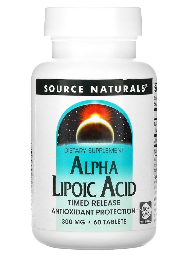 Alpha Lipoic Acid Timed Release 300 mg 60 Tablets