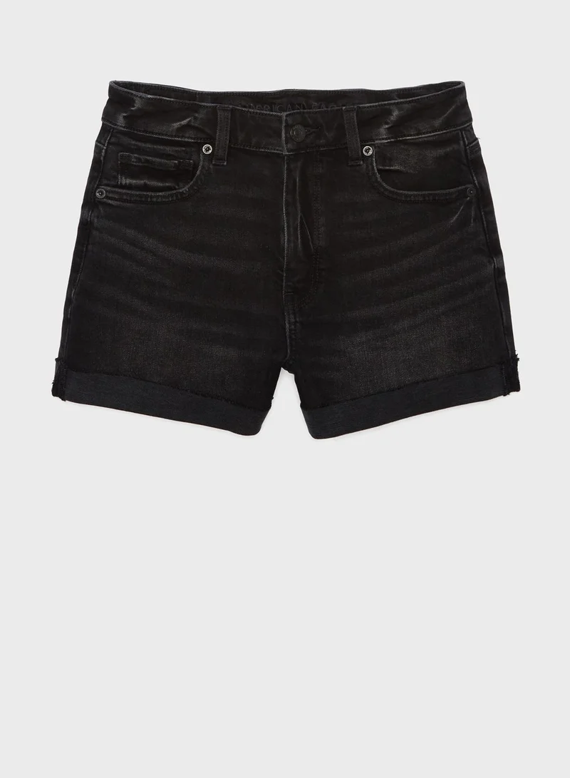امريكان ايجل Pocket Detail Denim Shorts