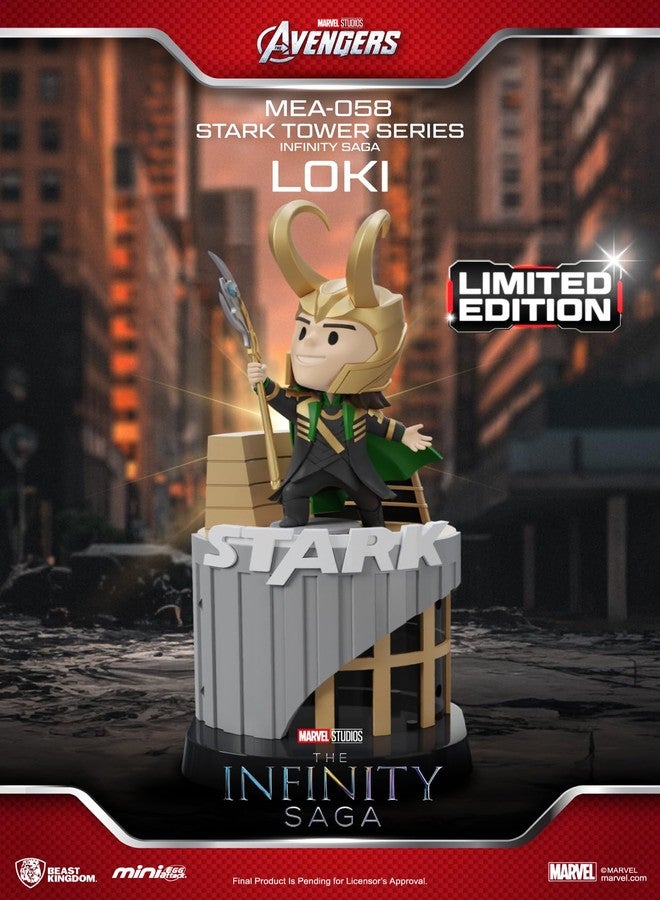 BEAST KINGDOM The Infinity Saga Stark Tower: Loki MEA-058 Mini Egg Attack Figure - Image 2