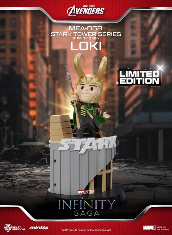BEAST KINGDOM The Infinity Saga Stark Tower: Loki MEA-058 Mini Egg Attack Figure - Image 3