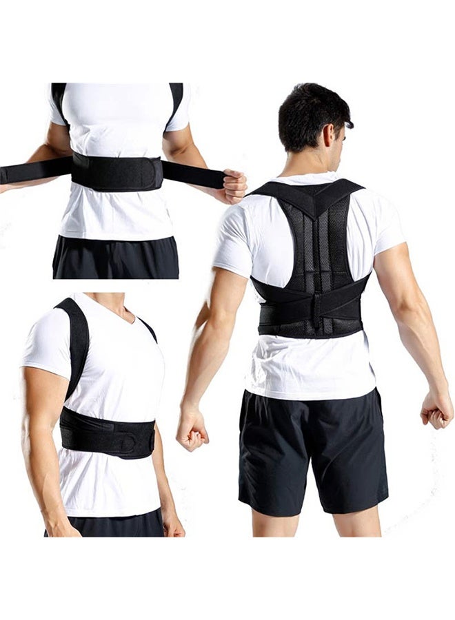 MEDOOSI Adjustable Posture Corrector for Men and Women Back Brace with Lumbar Support Spine Straightener for Neck Shoulder Back Pain Relief Scoliosis Hunchback Correction Breathable Design for Office Home Daily Use - Image 1