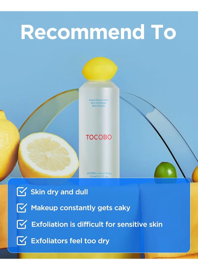 Tocobo Aha Bha Lemon Toner 150Ml - Image 5