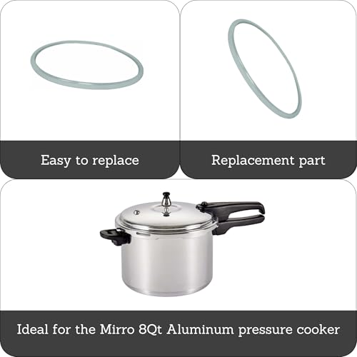 Mirro 92508 Pressure Cooker Gasket for Model 92180 and 92180A, 8-Quart, White - Image 2