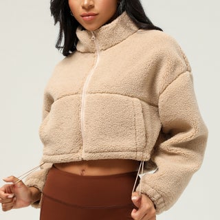 Cross-border New Lamb Wool Sports Casual Coat Autumn and Winter Thick Plush Short Top Coat Outdoor Running Coat shallow khakis - pzsku/Z2D4A777F88FA0D2BD8CAZ/45/1746213942/487177a3-9941-43fa-95c1-7ea0029329ae