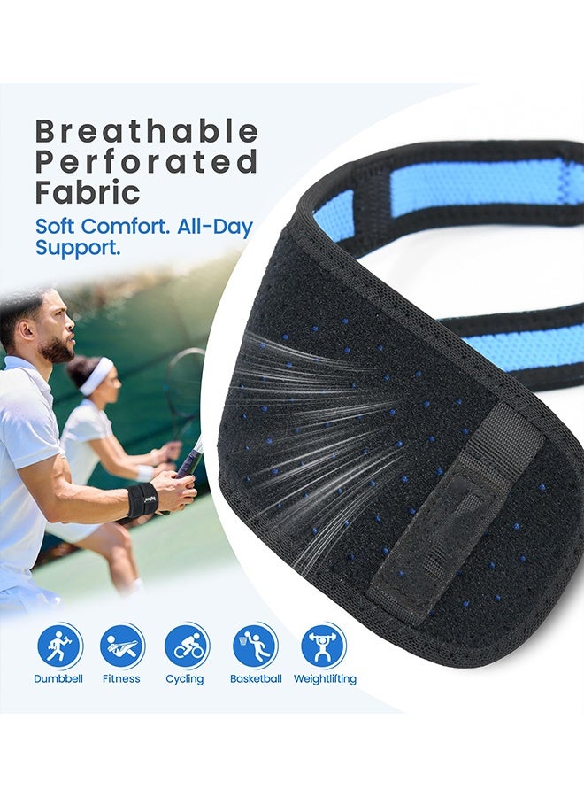 2-Pack Wrist Brace Support for Ulnar Pain, Carpal Tunnel & Tendinitis Relief, Dual Adjustable Straps Wrist Wrap, Breathable Comfortable Wrist Brace for Sports, Work & Daily Use (Black) - Image 5
