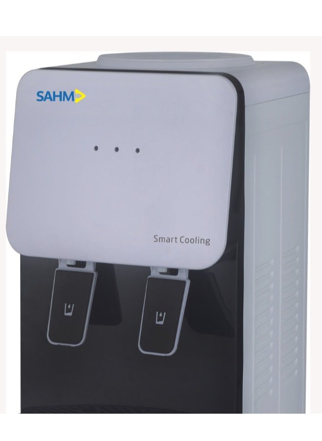 SAHM Dual Faucet Water Dispenser with Hot & Cold Water, 500W Heating Power, 100W Cooling Power, Stainless Steel Cooler, Bottom Storage Cabinet, High-Quality Danfo Compressor, Durable Construction | Model No: SHM-17WDP  - Image 4