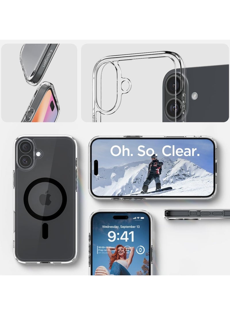 Spigen - Ultra Hybrid MagFit for iPhone 16 Plus Case Cover with MagSafe (2024) - Black - Image 1