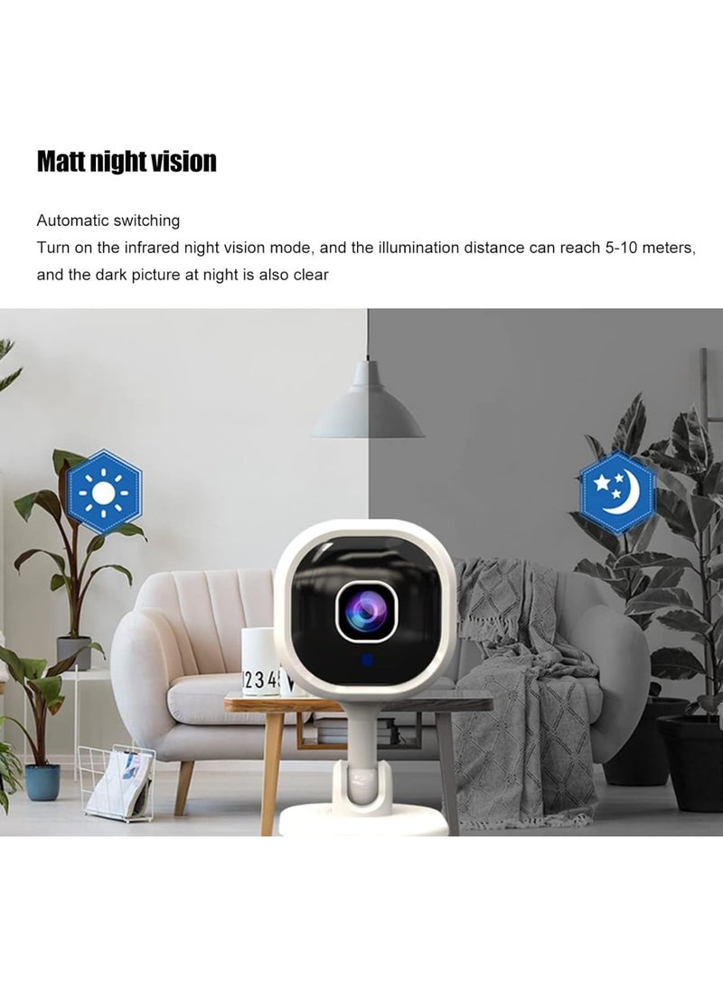 SOLARAE Smart Security Camera, 1080P HD Wireless WiFi Camera with Night Vision, Two-Way Audio, Motion Detection, Video Playback, Indoor/Outdoor Use for Home, Baby, Elder, Pet Monitoring - Image 4