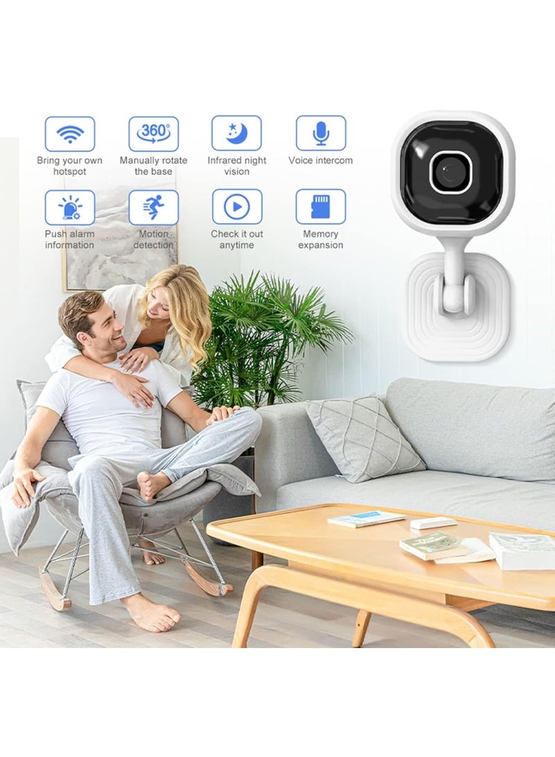 SOLARAE Smart Security Camera, 1080P HD Wireless WiFi Camera with Night Vision, Two-Way Audio, Motion Detection, Video Playback, Indoor/Outdoor Use for Home, Baby, Elder, Pet Monitoring - Image 2